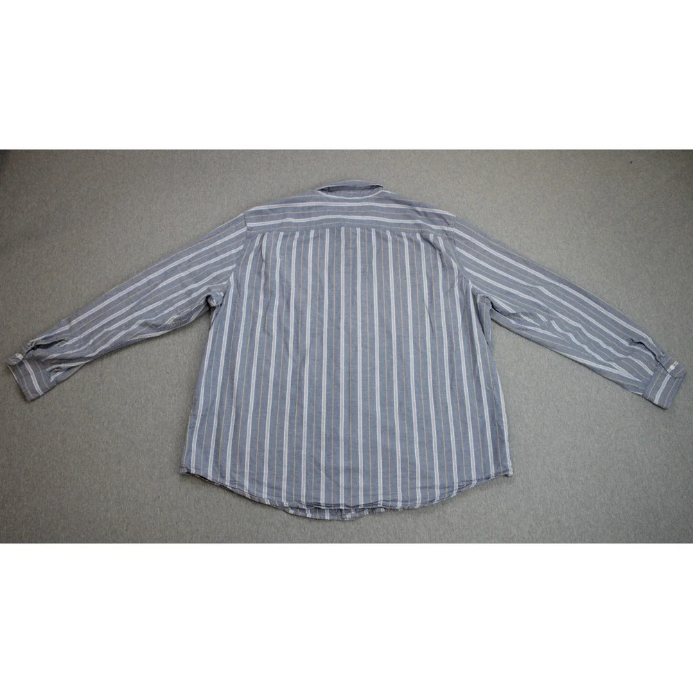 Levis Shirt‎ Mens XXL Striped 100% Cotton Standard Long Sleeve Button Up Red Tab